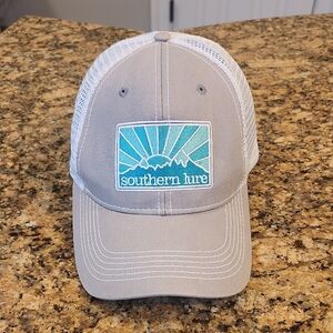 Southern Lure Gray and White Trucker Hat‎